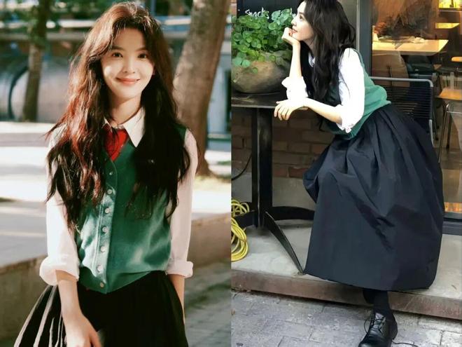 ”惊艳了!叠穿下的搭配减龄又时髦瓦力游戏被章若楠的“衬衫+针织衫(图1) ”惊艳了!叠穿下的搭配减龄又时髦瓦力游戏被章若楠的“衬衫+针织衫(图1)